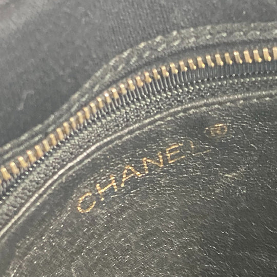 CHANEL Shoulder Bag Jersey black bag shawl CC COCO Mark Quilting Matelasse Women Used Authentic