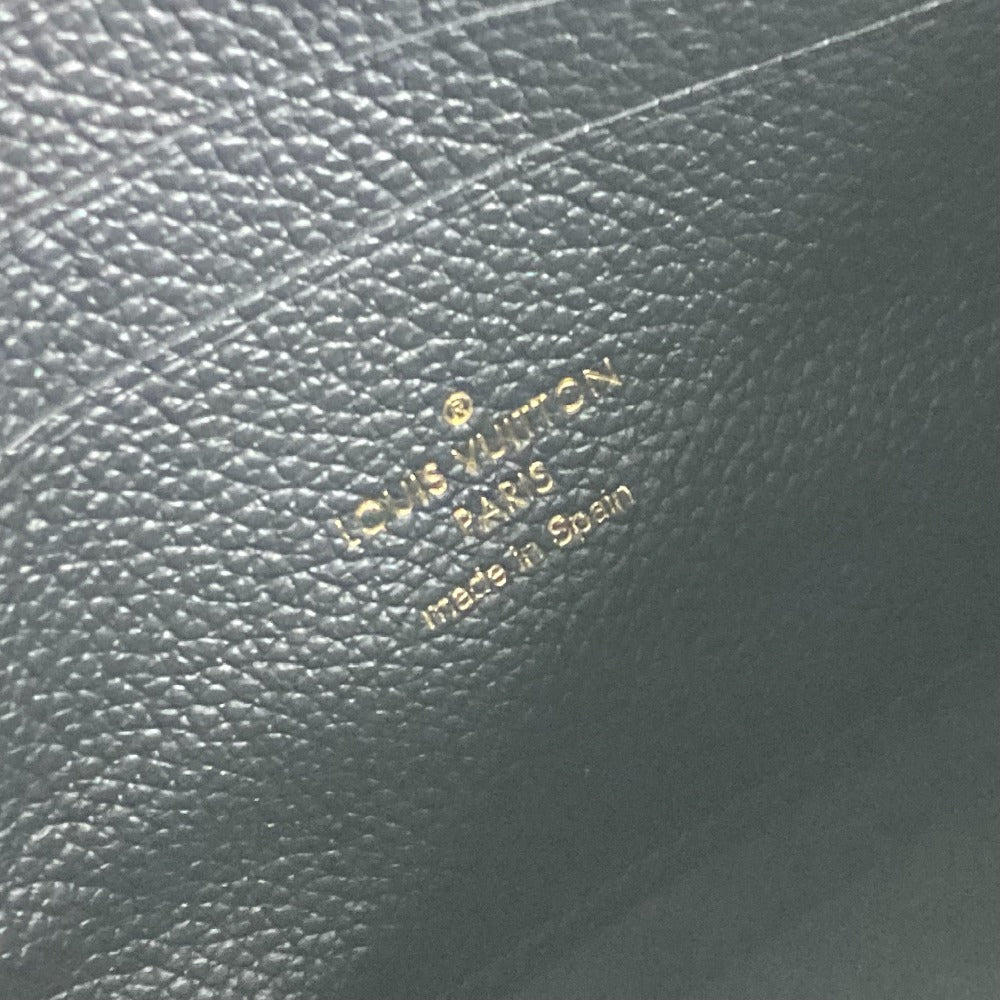 LOUIS VUITTON Shoulder Bag M80787 Monogram Ann Platt Leather black Monogram Ann Platt Pochette double zip Women Used Authentic