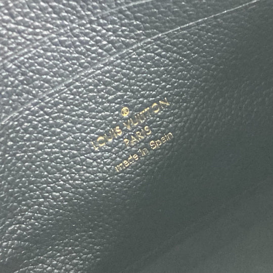 LOUIS VUITTON Shoulder Bag M80787 Monogram Ann Platt Leather black Monogram Ann Platt Pochette double zip Women Used Authentic