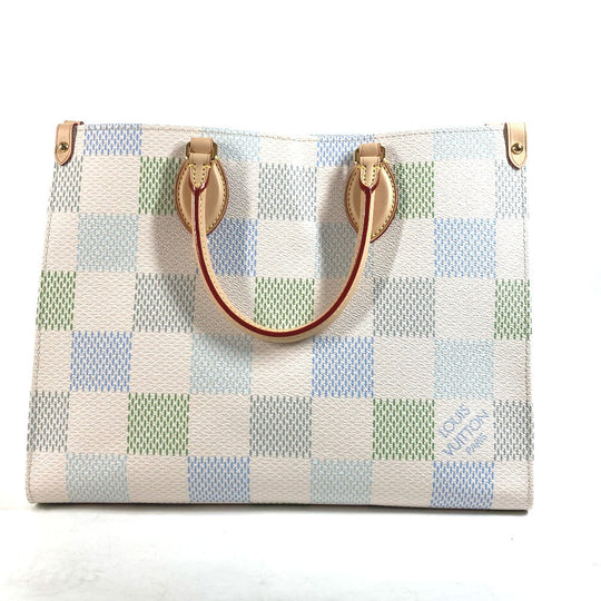 LOUIS VUITTON Handbag N40518 Damier canvas white Pastel Damier On the Go MM