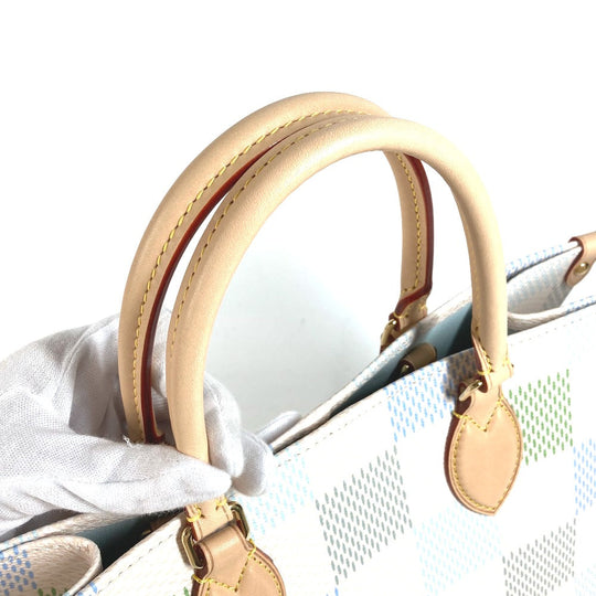 LOUIS VUITTON Handbag N40518 Damier canvas white Pastel Damier On the Go MM
