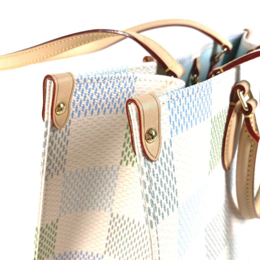 LOUIS VUITTON Handbag N40518 Damier canvas white Pastel Damier On the Go MM