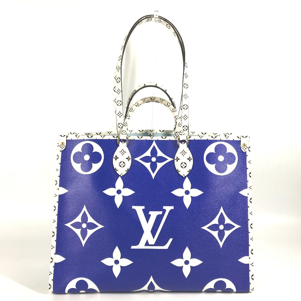 LOUIS VUITTON Shoulder Bag M44720 Monogram giant canvas blue Monogram Giant Okinawa Limited On-the-go GM