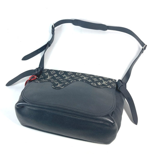 LOUIS VUITTON Shoulder Bag M45971 Monogram denim, leather black Monogram denim Busus Tokyo