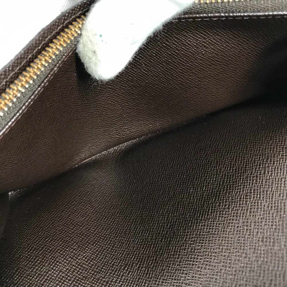LOUIS VUITTON Long Wallet Purse N61725 Damier canvas Brown Damier Porto Monnaie Cartes Crdit Women Used Authentic