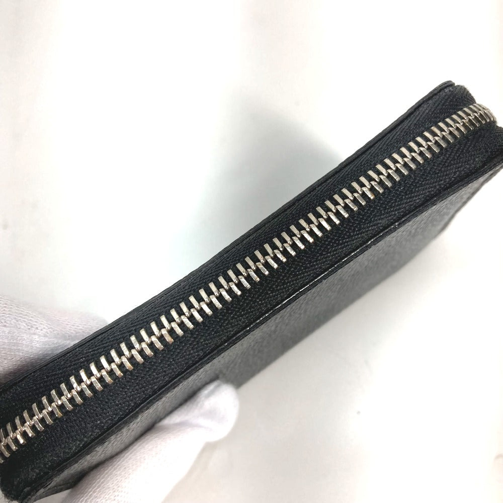 LOUIS VUITTON Coin case N63076 Damier Grafitto Canvas black Damier Grafitte Zippy coin purse mens Used Authentic