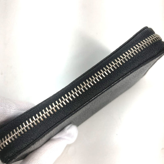 LOUIS VUITTON Coin case N63076 Damier Grafitto Canvas black Damier Grafitte Zippy coin purse mens Used Authentic