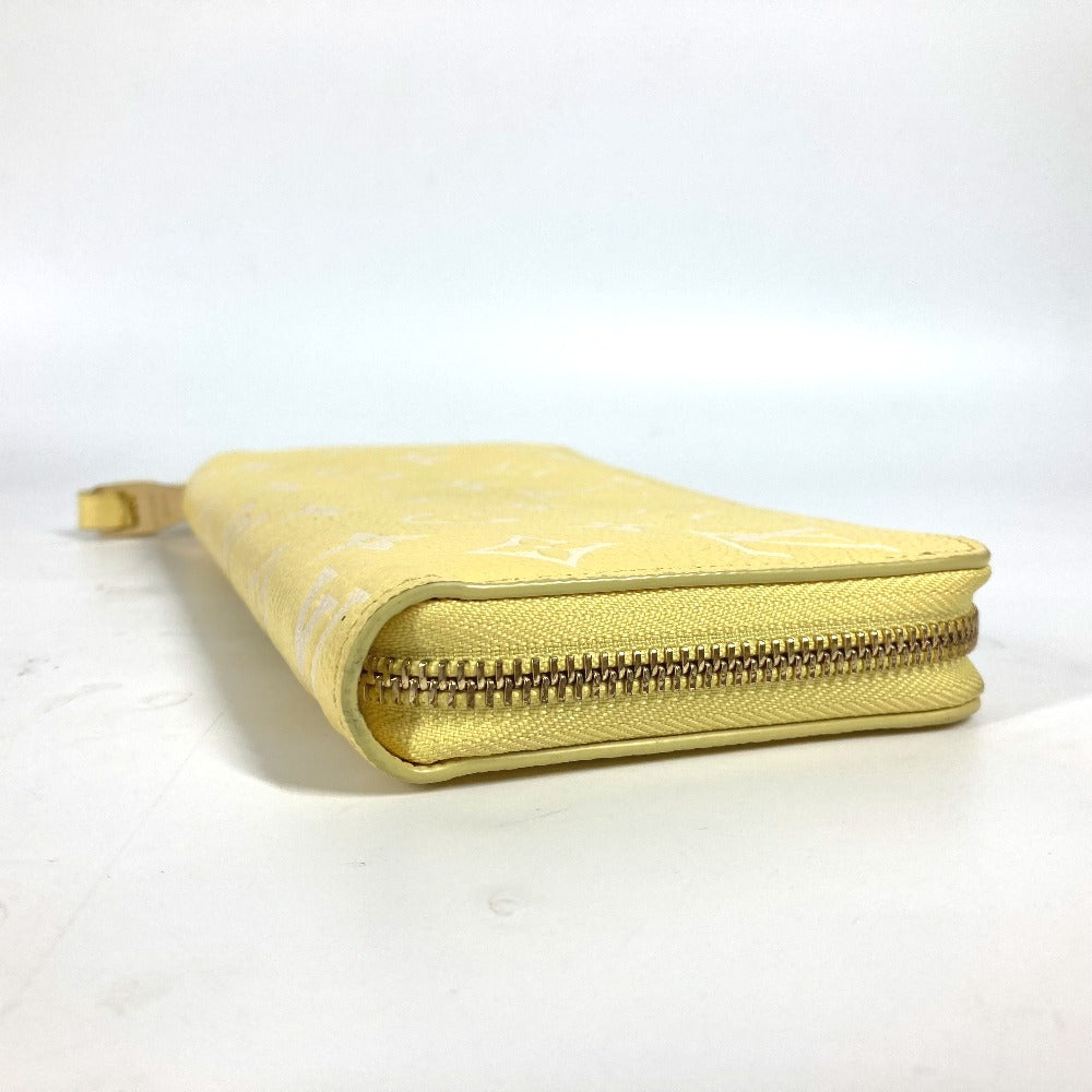LOUIS VUITTON Long Wallet Purse M81427 Monogram Ann Platt Leather yellow Monogram Ann Platt Zippy wallet
