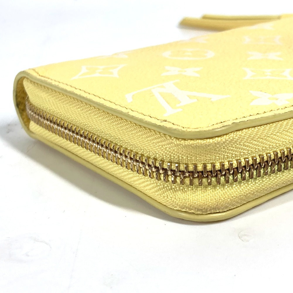 LOUIS VUITTON Long Wallet Purse M81427 Monogram Ann Platt Leather yellow Monogram Ann Platt Zippy wallet
