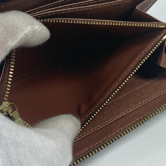 LOUIS VUITTON Long Wallet Purse M93759 Monogram canvas Brown Monogram Rose Stephen Sprouse Zippy wallet Women Used Authentic