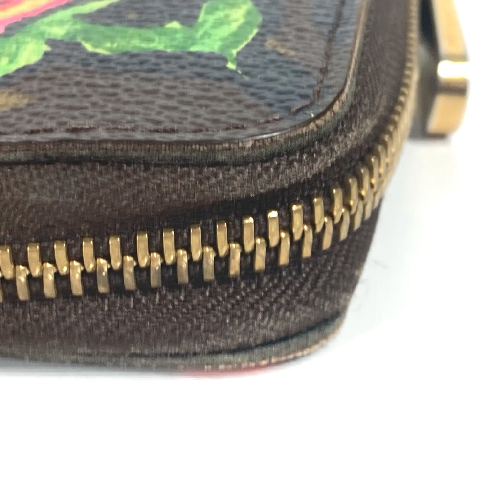 LOUIS VUITTON Long Wallet Purse M93759 Monogram canvas Brown Monogram Rose Stephen Sprouse Zippy wallet Women Used Authentic