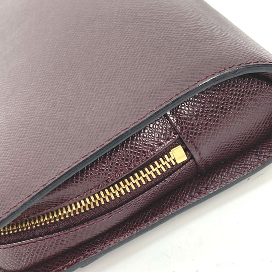 LOUIS VUITTON business bag M82225 Taiga Leather Bordeaux Taiga Baikal mens Used Authentic