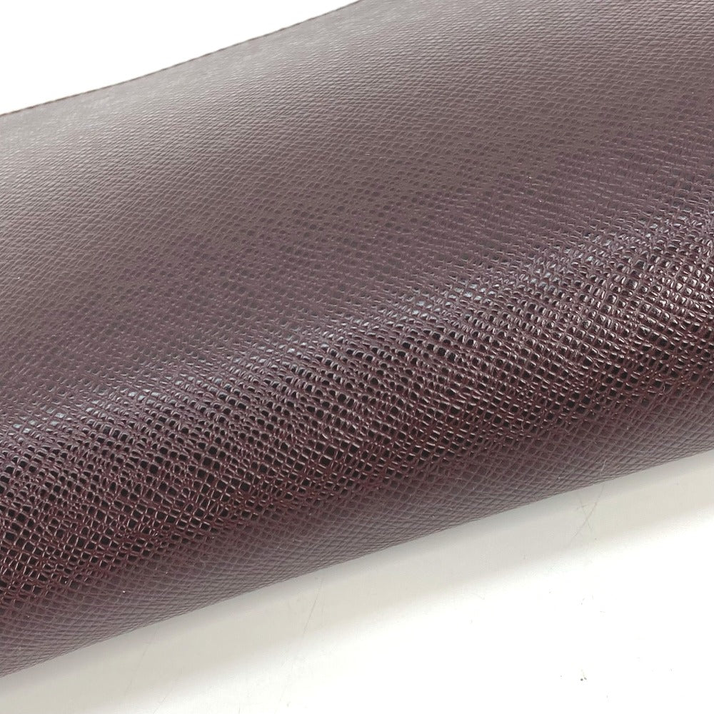 LOUIS VUITTON business bag M82225 Taiga Leather Bordeaux Taiga Baikal mens Used Authentic