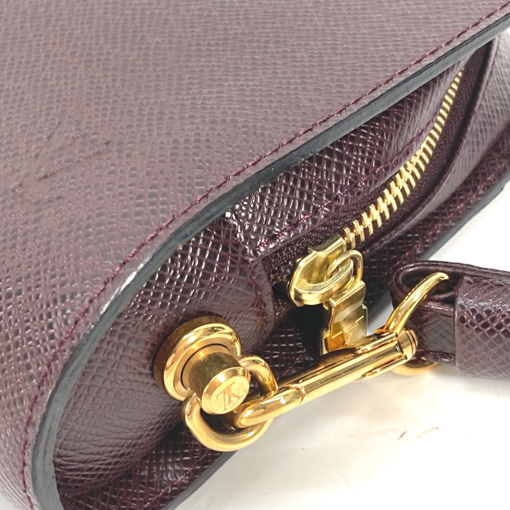 LOUIS VUITTON business bag M82225 Taiga Leather Bordeaux Taiga Baikal mens Used Authentic