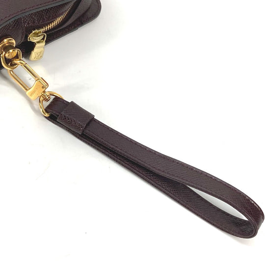 LOUIS VUITTON business bag M82225 Taiga Leather Bordeaux Taiga Baikal mens Used Authentic