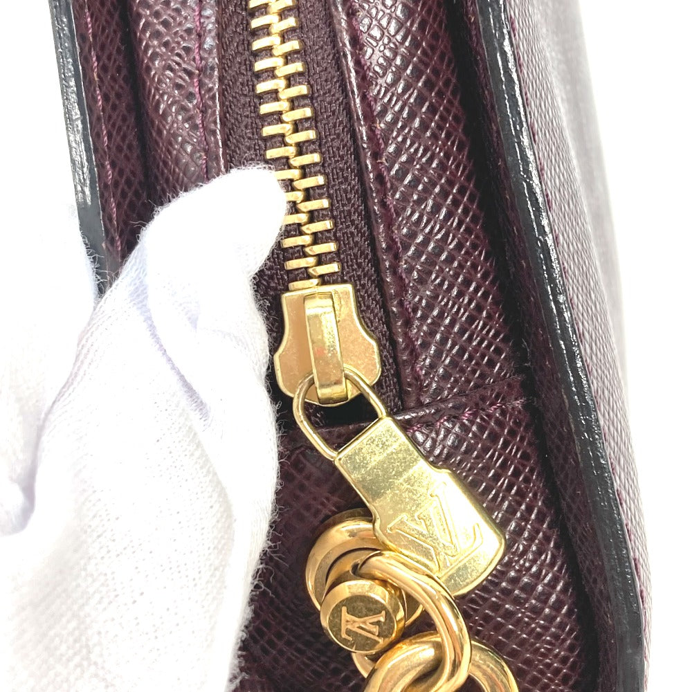 LOUIS VUITTON business bag M82225 Taiga Leather Bordeaux Taiga Baikal mens Used Authentic
