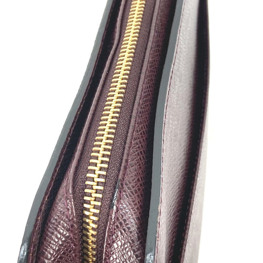 LOUIS VUITTON business bag M82225 Taiga Leather Bordeaux Taiga Baikal mens Used Authentic