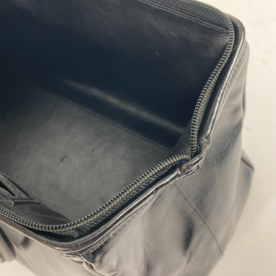 FENDI Handbag leather black Doctor bag logo