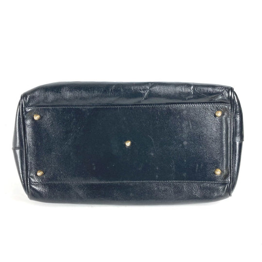 FENDI Handbag leather black Doctor bag logo