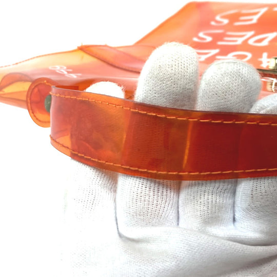 HERMES Handbag Plastics Orange Plastics Kelly Women Used Authentic