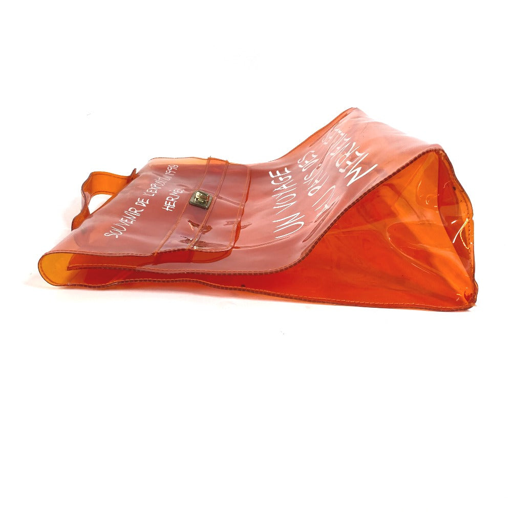 HERMES Handbag Plastics Orange Plastics Kelly Women Used Authentic
