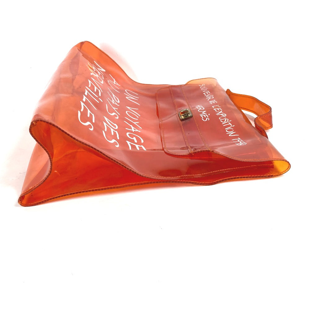 HERMES Handbag Plastics Orange Plastics Kelly Women Used Authentic