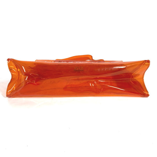 HERMES Handbag Plastics Orange Plastics Kelly Women Used Authentic