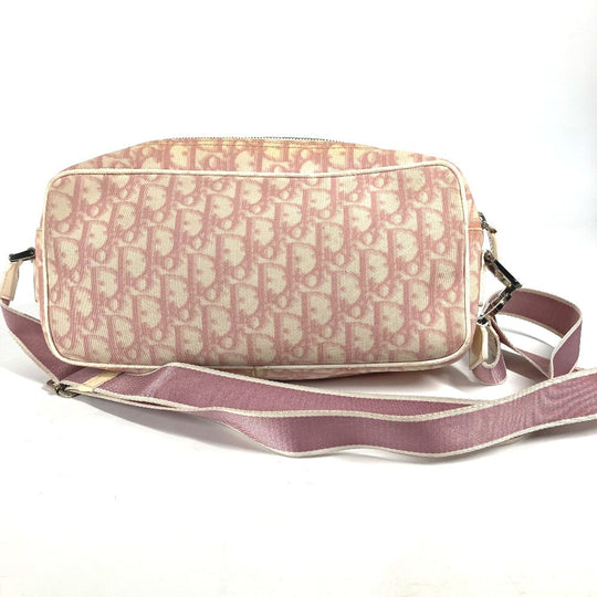 Dior Shoulder Bag PVC / Leather pink Trotter NO1 Women Used Authentic