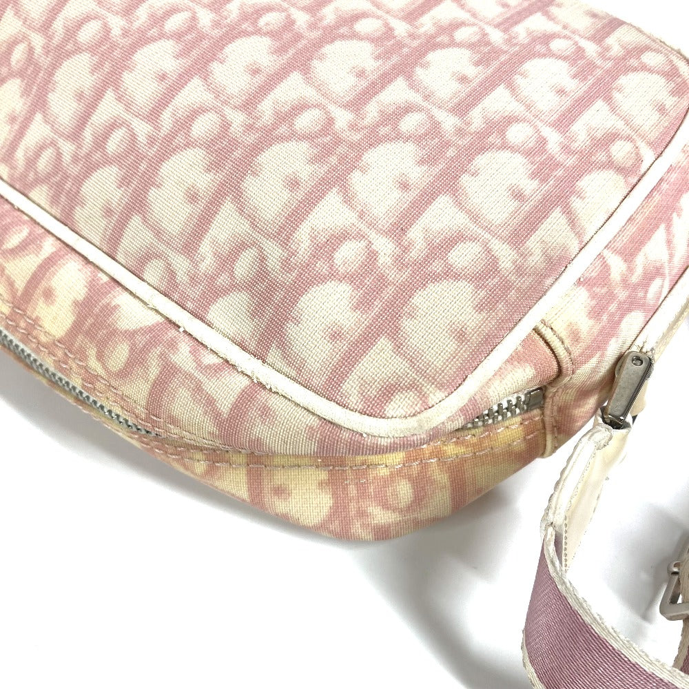 Dior Shoulder Bag PVC / Leather pink Trotter NO1 Women Used Authentic