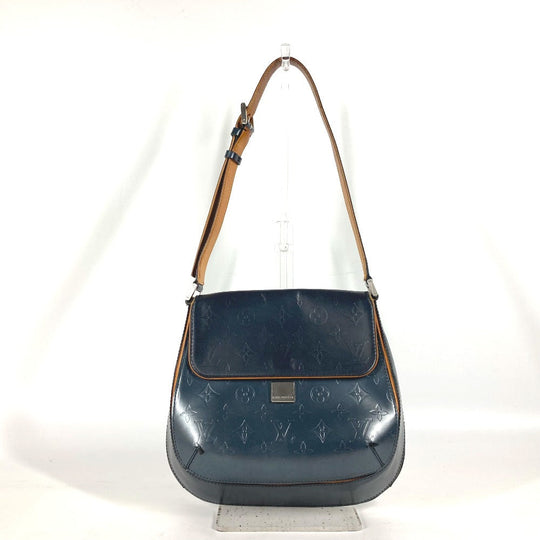 LOUIS VUITTON Shoulder Bag M55155 Monogram mat leather Navy Monogram mat Webster Street Women Used Authentic