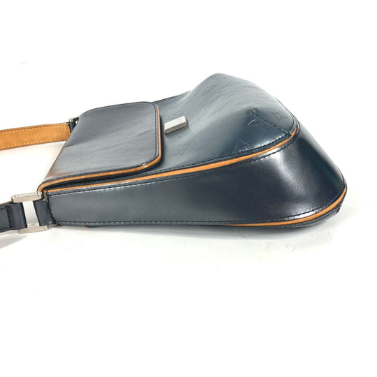 LOUIS VUITTON Shoulder Bag M55155 Monogram mat leather Navy Monogram mat Webster Street Women Used Authentic