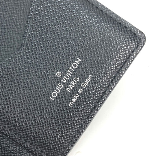 LOUIS VUITTON Card Case M61696 Monogram Eclipse Canvas black Monogram Eclipse Card Case Organizer de Poche mens Used Authentic