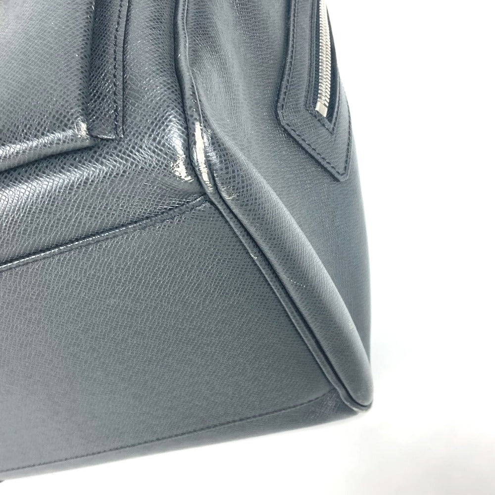 LOUIS VUITTON Boston Duffel bag M32502 Taiga Leather black Taiga Ivan mens Used Authentic