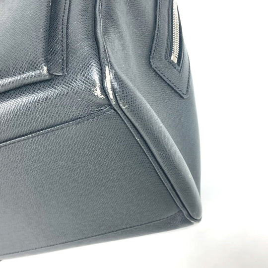 LOUIS VUITTON Boston Duffel bag M32502 Taiga Leather black Taiga Ivan mens Used Authentic