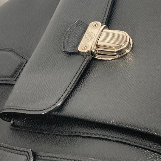 LOUIS VUITTON Boston Duffel bag M32502 Taiga Leather black Taiga Ivan mens Used Authentic