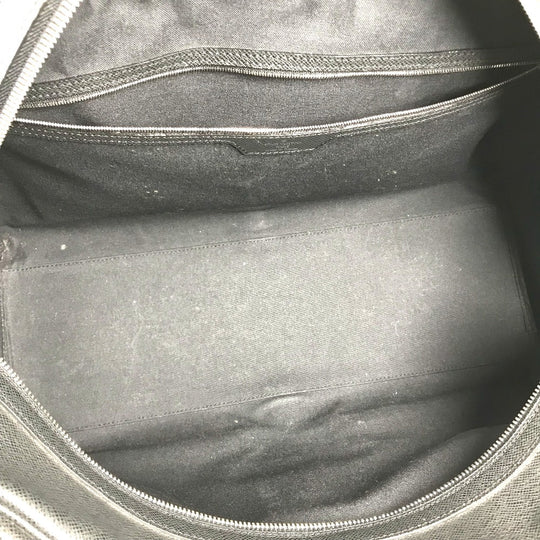 LOUIS VUITTON Boston Duffel bag M32502 Taiga Leather black Taiga Ivan mens Used Authentic