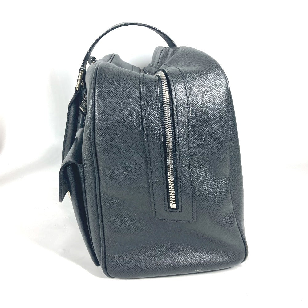 LOUIS VUITTON Boston Duffel bag M32502 Taiga Leather black Taiga Ivan mens Used Authentic