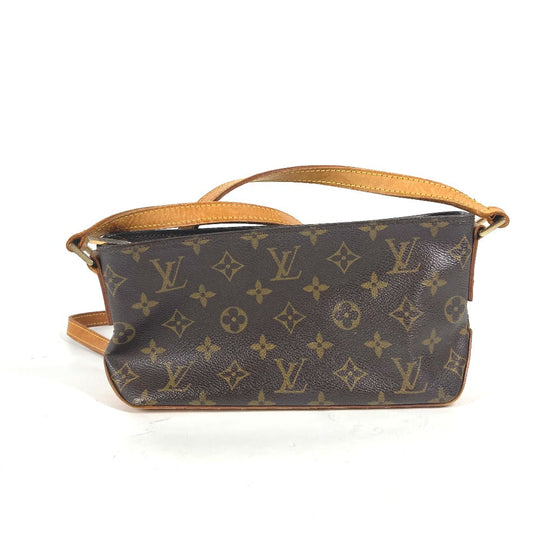 LOUIS VUITTON Shoulder Bag M51240 Monogram canvas Brown Monogram Trotteur Women Used Authentic