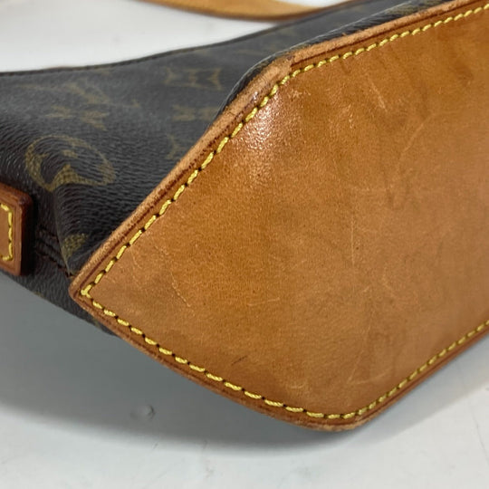 LOUIS VUITTON Shoulder Bag M51240 Monogram canvas Brown Monogram Trotteur Women Used Authentic