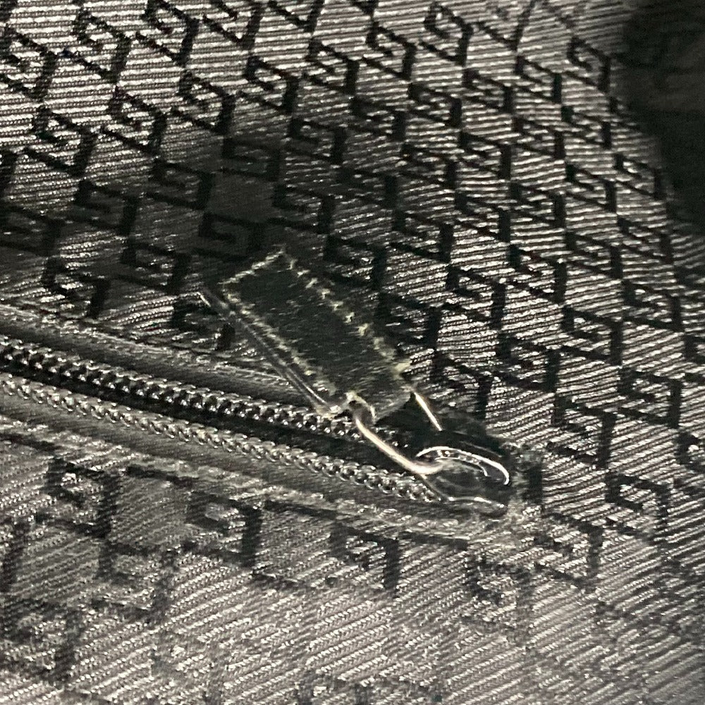 GUCCI Shoulder Bag 122374 Leather / nylon black Messenger bag logo flap