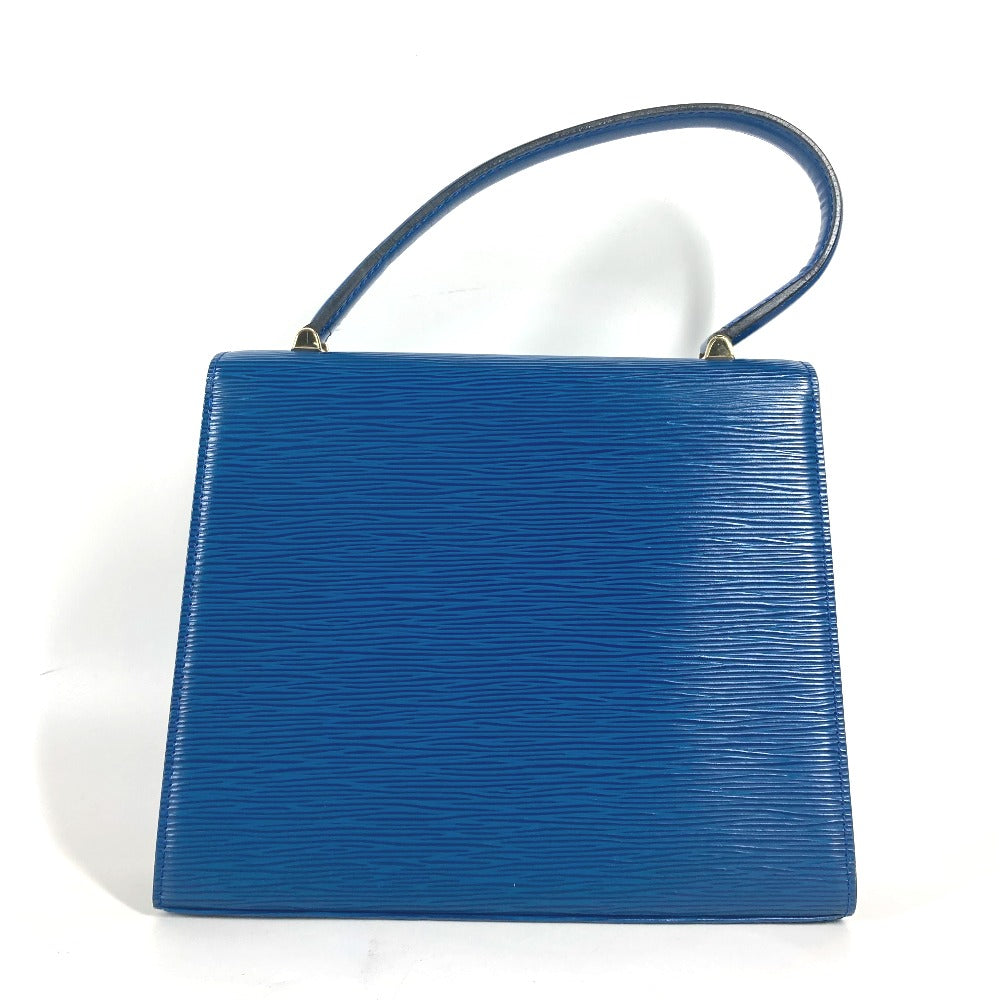LOUIS VUITTON Handbag M52375 Epi Leather blue Epi Malesherbes Women Used Authentic