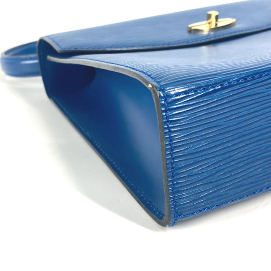 LOUIS VUITTON Handbag M52375 Epi Leather blue Epi Malesherbes Women Used Authentic