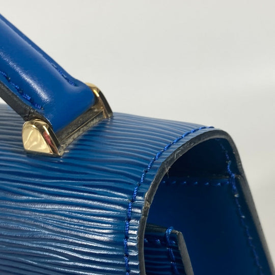 LOUIS VUITTON Handbag M52375 Epi Leather blue Epi Malesherbes Women Used Authentic