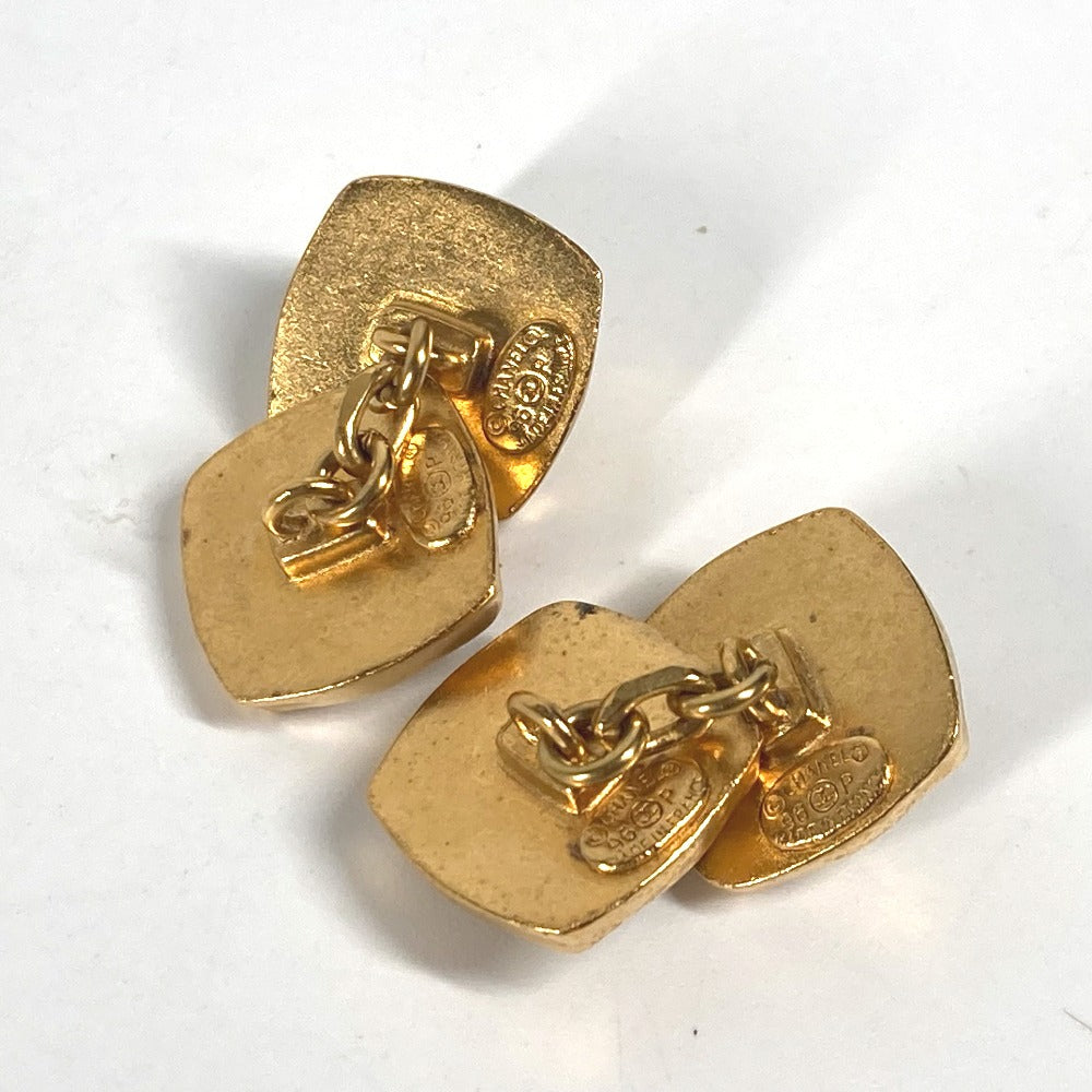 CHANEL cuffs metal gold Vintage 96P CC COCO Mark mens Used Authentic