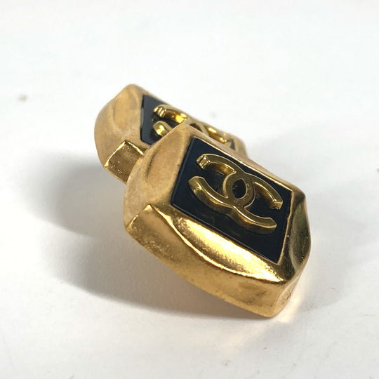 CHANEL cuffs metal gold Vintage 96P CC COCO Mark