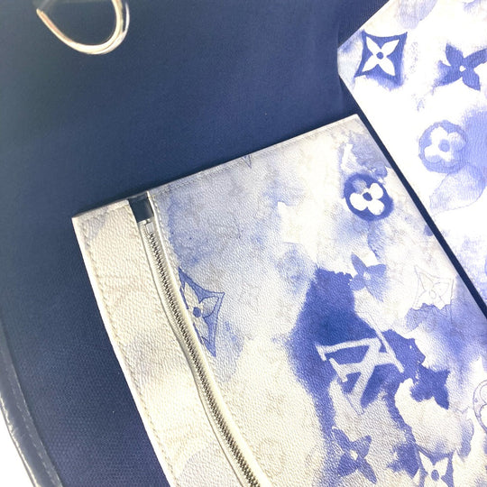 LOUIS VUITTON Shoulder Bag M45755 Monogram canvas blue Monogram Weekend Tote GM