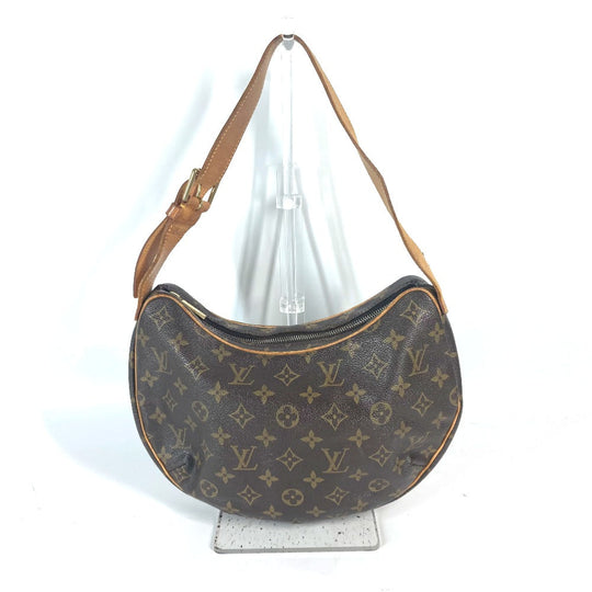 LOUIS VUITTON Shoulder Bag M51512 Monogram canvas Brown Monogram CroissantMM Women Used Authentic