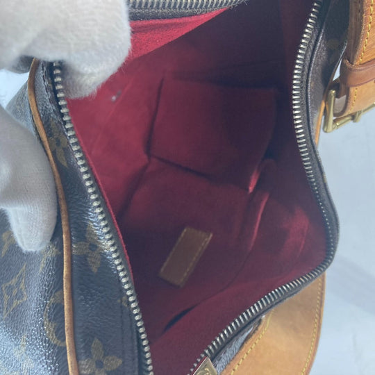 LOUIS VUITTON Shoulder Bag M51512 Monogram canvas Brown Monogram CroissantMM Women Used Authentic