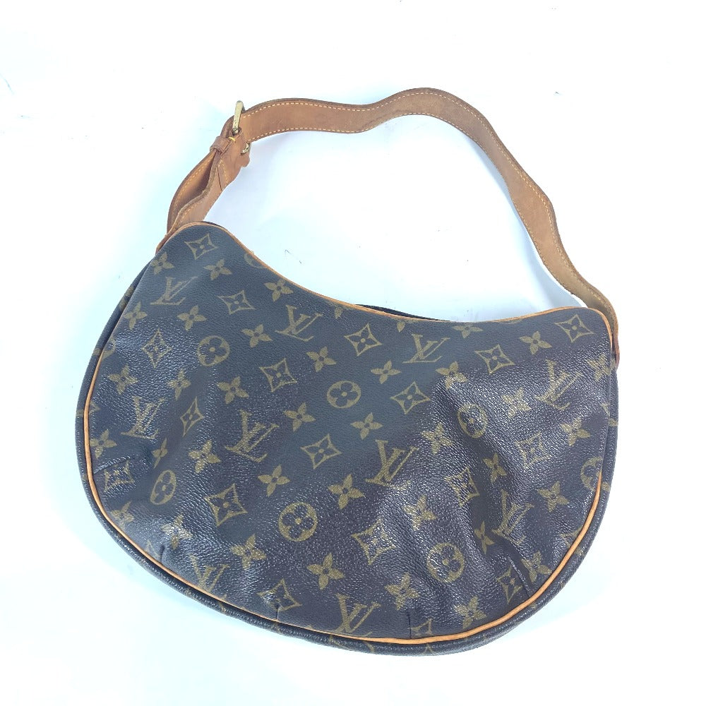 LOUIS VUITTON Shoulder Bag M51512 Monogram canvas Brown Monogram CroissantMM Women Used Authentic