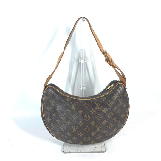 LOUIS VUITTON Shoulder Bag M51512 Monogram canvas Brown Monogram CroissantMM Women Used Authentic